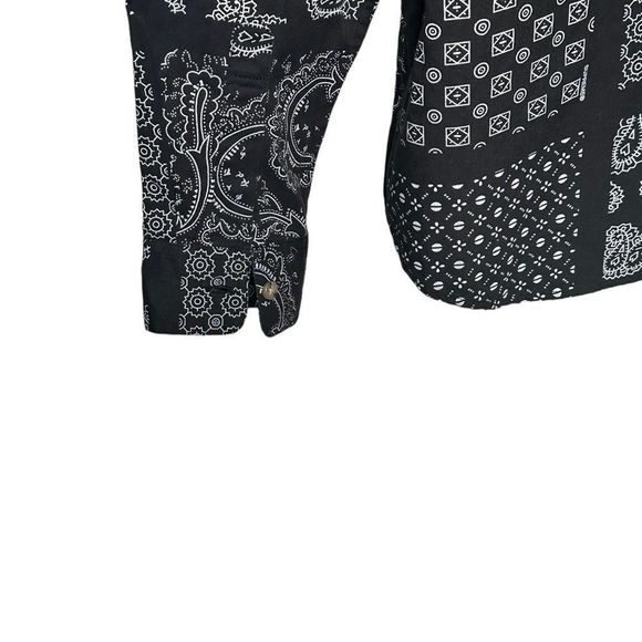 Supreme Paisley Print Long Sleeve Button Up Shirt Size Medium - Picture 4 of 9